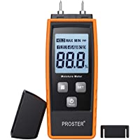 Medidor de Humedad Digital Madera Medidor Portátil Humidímetros Humedad Medición con Gran Pantalla LCD con Luz de Fondo…
